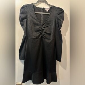 Long sleeve black dress